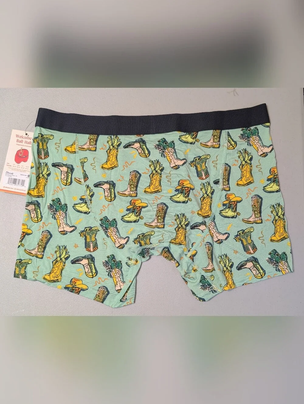 NWT Shinesty cowboy boots ball hammock underwear, XL